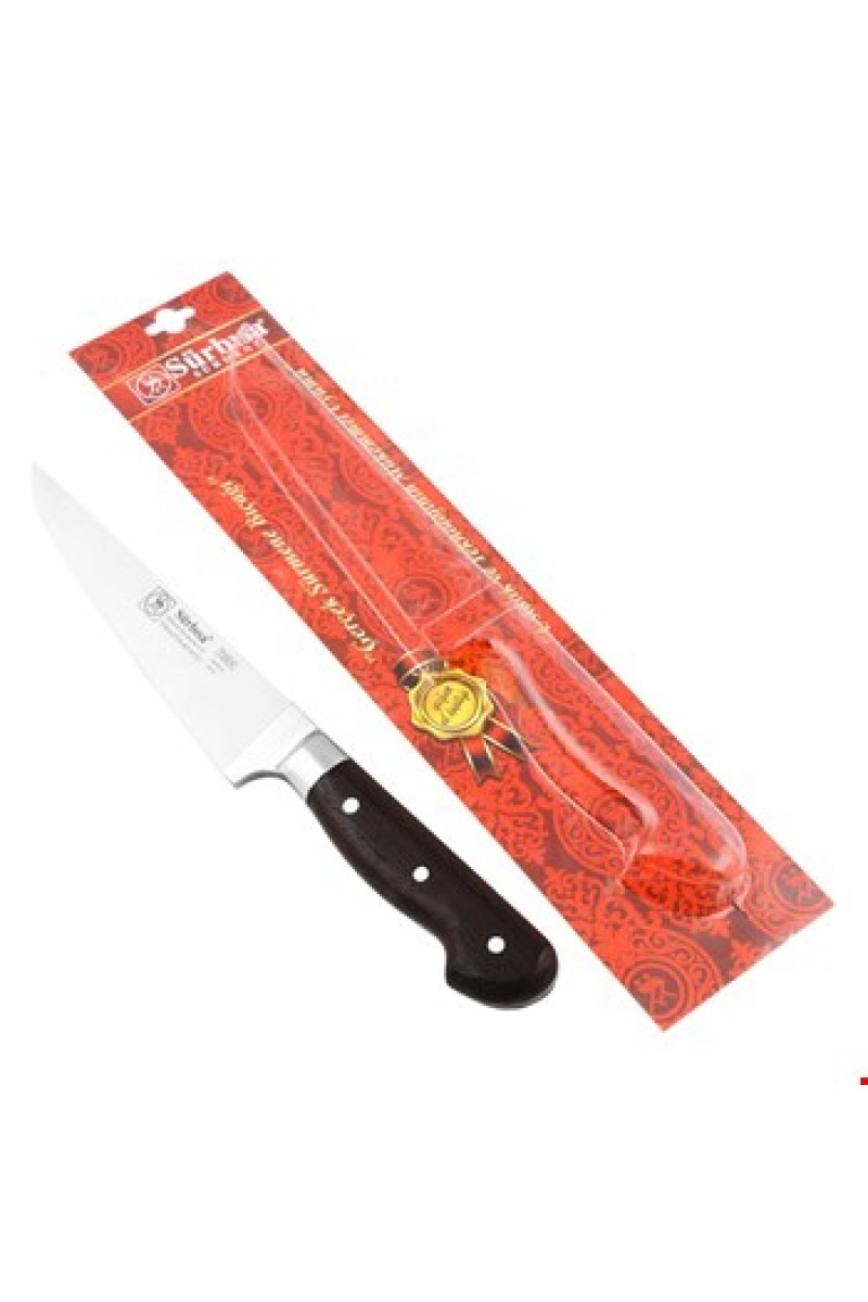 Sürbisa Sürmene 61021-Y.M Yöresel Mutfak Bıçağı Ahşap Sap Pimli 19,5 Cm
