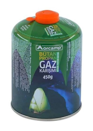 Orcamp 1410 Kts 450 gr Vidalı Kartuş Bütan Propan Karışımı Gaz Tüpü