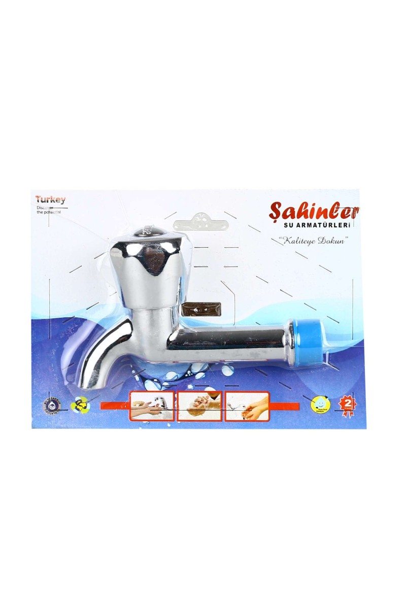 Şahinler Uzun Krom Aç Kapa Vakumlu Musluk