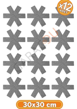 Tava Tencere ve Borcam Koruyucu Çizdirmez Keçe 12'li Set 30x30 cm