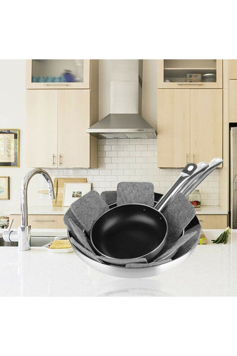 Tava Tencere ve Borcam Koruyucu Çizdirmez Keçe 12'li Set 30x30 cm Tava Tencere ve Borcam Koruyucu Çizdirmez Keçe 12'li Set 30x30 cm