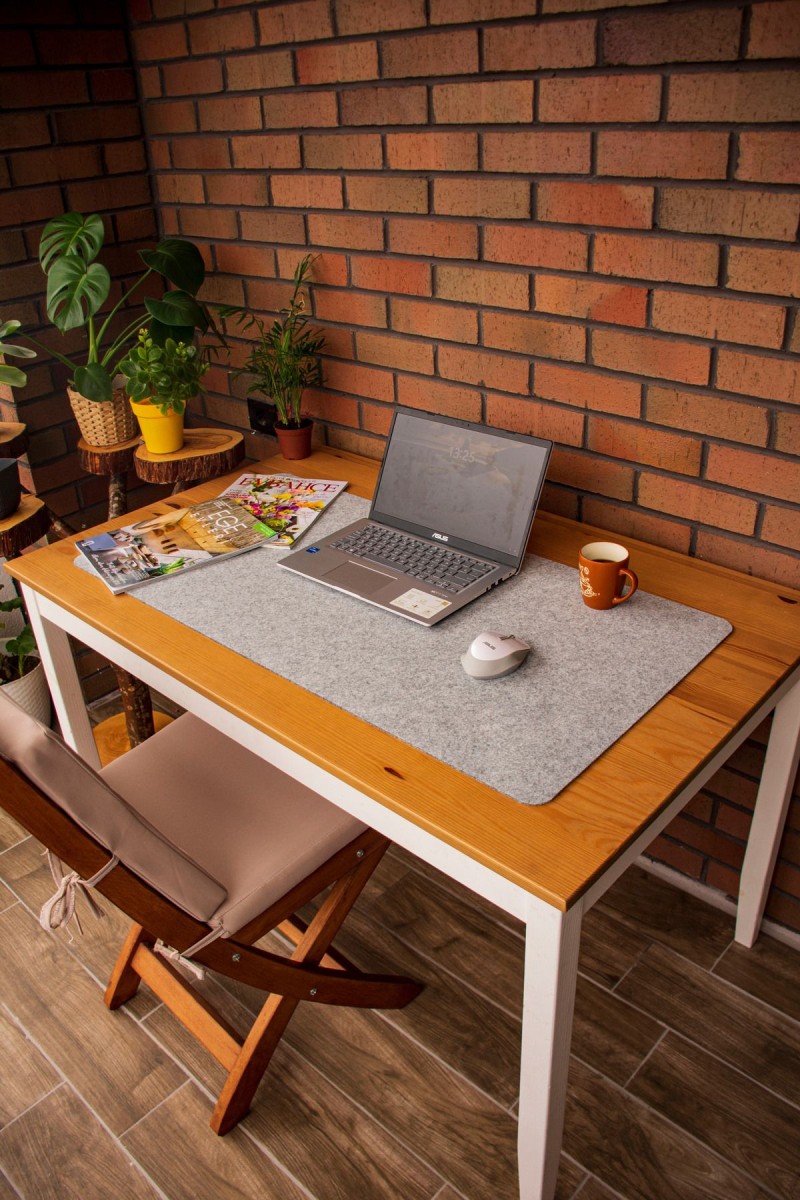 Masa Üstü Düzenleyici Bilgisayar ve Mouse Matı Pad 50x100 Cm Gri Masa Üstü Düzenleyici Bilgisayar ve Mouse Matı Pad 50x100 Cm Gri