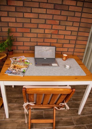 Masa Üstü Düzenleyici Bilgisayar ve Mouse Matı Pad 50x100 Cm Gri