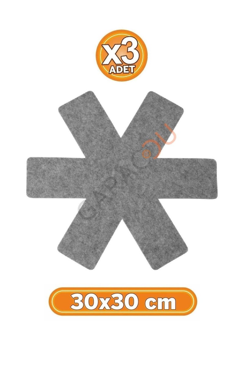 Tava Tencere ve Borcam Koruyucu Çizdirmez Keçe 3'lü Set 30x30 cm Tava Tencere ve Borcam Koruyucu Çizdirmez Keçe 3'lü Set 30x30 cm