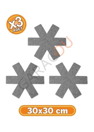 Tava Tencere ve Borcam Koruyucu Çizdirmez Keçe 3'lü Set 30x30 cm