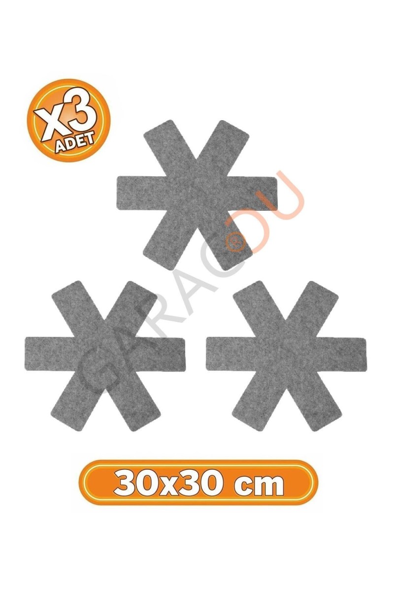 Tava Tencere ve Borcam Koruyucu Çizdirmez Keçe 3'lü Set 30x30 cm Tava Tencere ve Borcam Koruyucu Çizdirmez Keçe 3'lü Set 30x30 cm