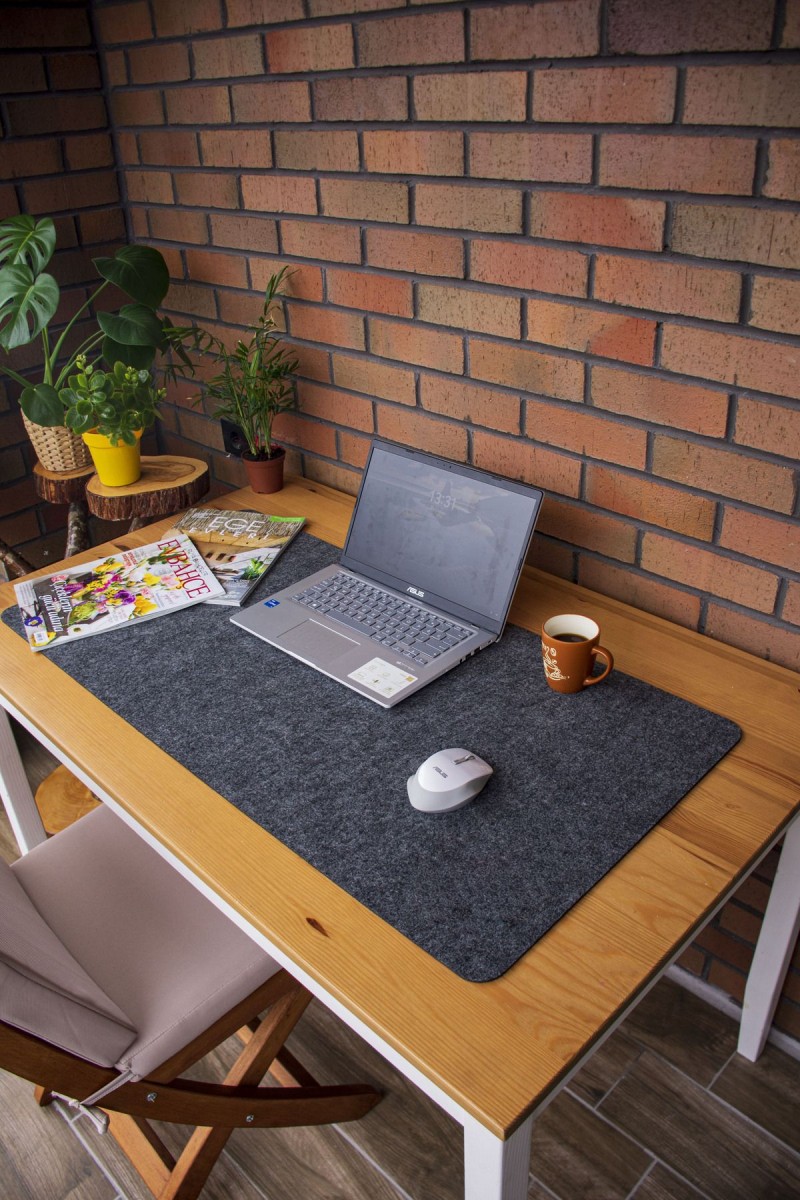 Masa Üstü Düzenleyici Bilgisayar ve Mouse Matı Pad 50x100 Cm Antrasit Masa Üstü Düzenleyici Bilgisayar ve Mouse Matı Pad 50x100 Cm Antrasit
