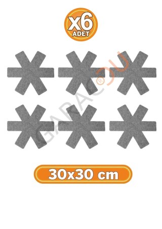 Tava Tencere ve Borcam Koruyucu Çizdirmez Keçe 6'lı Set 30x30 cm