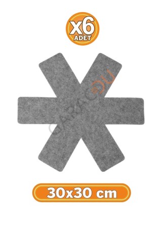 Tava Tencere ve Borcam Koruyucu Çizdirmez Keçe 6'lı Set 30x30 cm
