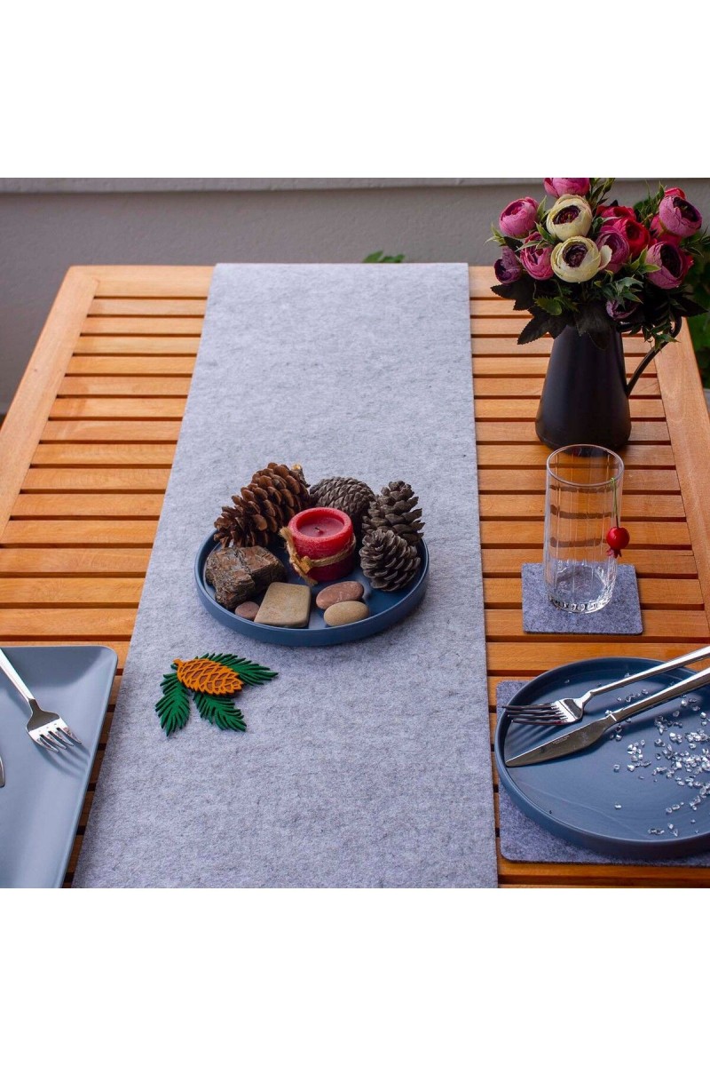 Kaliteli Masa Örtüsü Amerikan Servisi Runner Gri 33x120 cm Ölçülerinde Kaliteli Masa Örtüsü Amerikan Servisi Runner Gri 33x120 cm Ölçülerinde