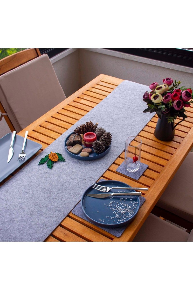 Kaliteli Masa Örtüsü Amerikan Servisi Runner Gri 33x120 cm Ölçülerinde Kaliteli Masa Örtüsü Amerikan Servisi Runner Gri 33x120 cm Ölçülerinde