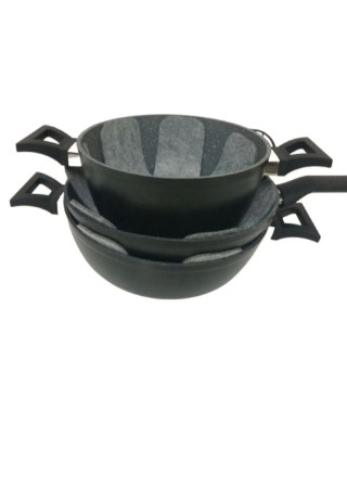 Tava Tencere Ve Borcam Koruyucu Çizdirmez Keçe Gri 3'lü Set