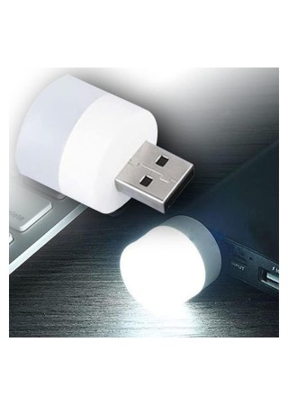 Usb İle Çalışan Taşınabilir Mini Led Işık, Usb Uyumlu Küçük Led Gece Lambası Beyaz 1 Adet