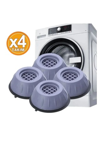 Beyaz Eşya Altlığı Ayağı 4 Adet Çamaşır Bulaşık Makinası Buzdolabı Yükseltici Titreşim Önleyici Ayak