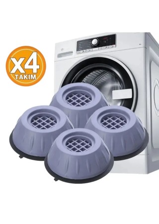 Beyaz Eşya Altlığı Ayağı 4 Adet Çamaşır Bulaşık Makinası Buzdolabı Yükseltici Titreşim Önleyici Ayak