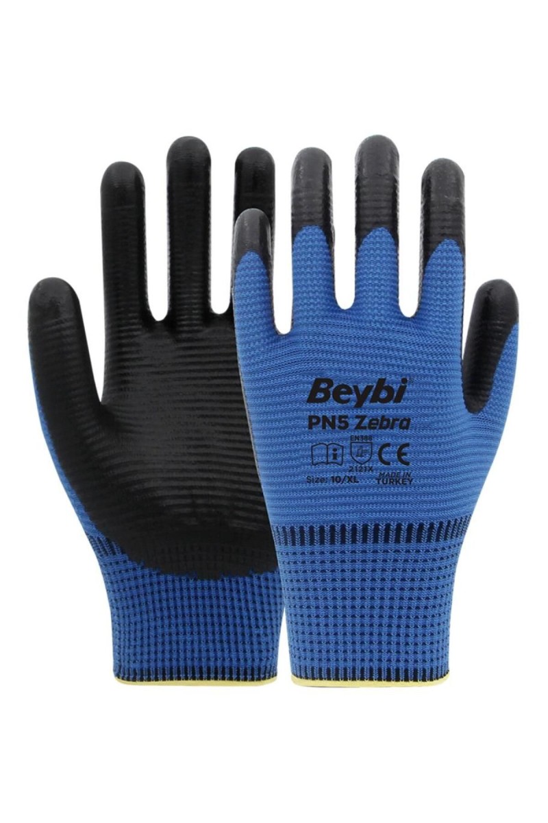 Beybi Pn5 Zebra Nitril Eldiven No:10 5 Adet Beybi Pn5 Zebra Nitril Eldiven No:10 5 Adet