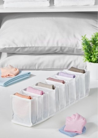 11 Bölmeli Çekmece İçi Katlanır Çamaşır Düzenleyici Organizer 11 x 11 x 38 cm