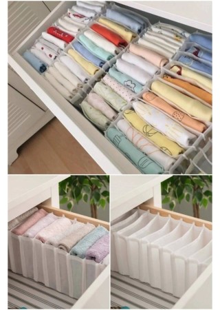 11 Bölmeli Çekmece İçi Katlanır Çamaşır Düzenleyici Organizer 13 x 13 x 38 cm