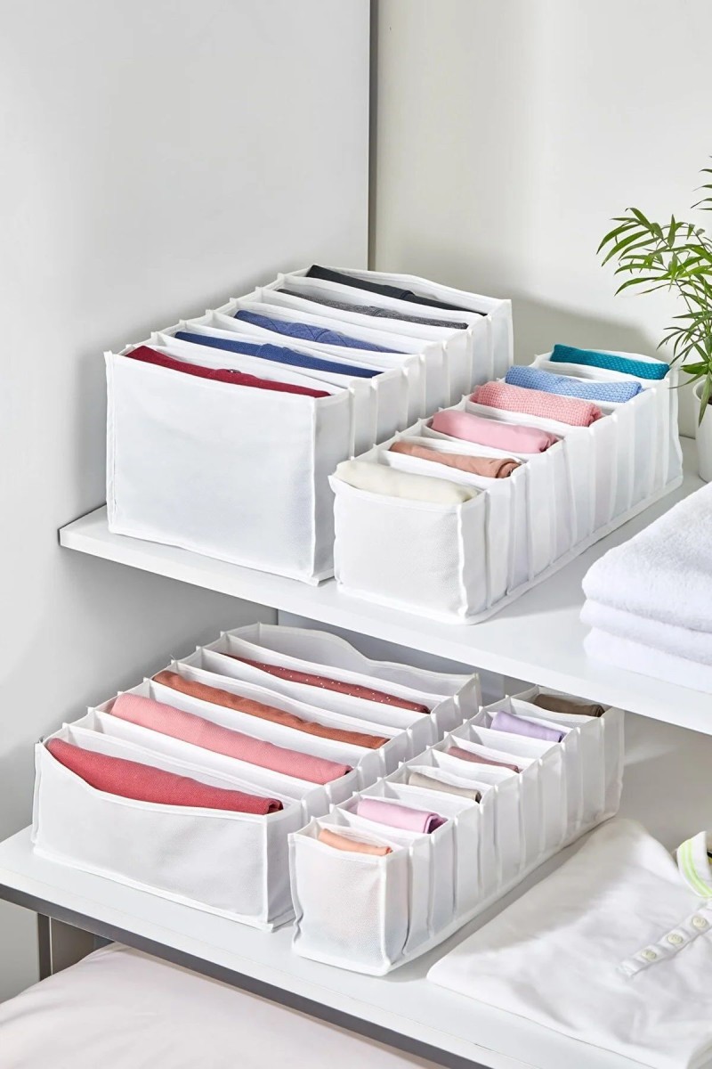 8 Bölmeli Çekmece İçi Katlanır Çamaşır Düzenleyici Organizer 14 x 23 x 36 cm 8 Bölmeli Çekmece İçi Katlanır Çamaşır Düzenleyici Organizer 14 x 23 x 36 cm