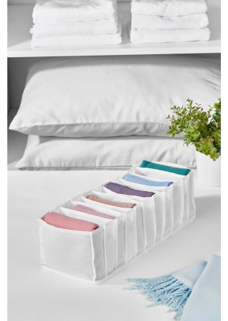11 Bölmeli Çekmece İçi Katlanır Çamaşır Düzenleyici Organizer 13 x 13 x 38 cm