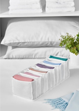 11 Bölmeli Çekmece İçi Katlanır Çamaşır Düzenleyici Organizer 13 x 13 x 38 cm