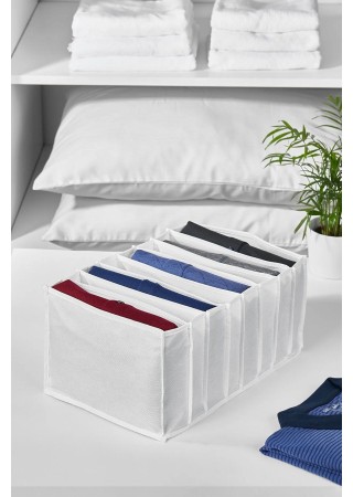 8 Bölmeli Çekmece İçi Katlanır Çamaşır Düzenleyici Organizer 14 x 23 x 36 cm