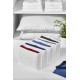 8 Bölmeli Çekmece İçi Katlanır Çamaşır Düzenleyici Organizer 14 x 23 x 36 cm 8 Bölmeli Çekmece İçi Katlanır Çamaşır Düzenleyici Organizer 14 x 23 x 36 cm
