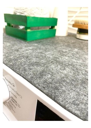 Keçe Çamaşır Makinesi Örtüsü Makine Üstü Pad 50*60 Cm Gri