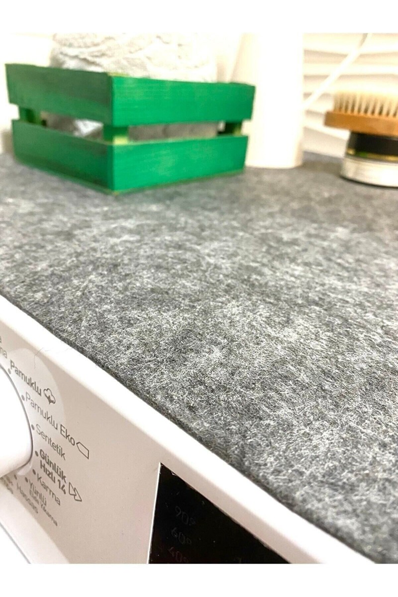 Keçe Çamaşır Makinesi Örtüsü Makine Üstü Pad 50*60 Cm Gri Keçe Çamaşır Makinesi Örtüsü Makine Üstü Pad 50*60 Cm Gri