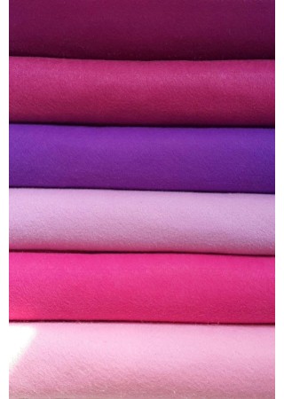 Pembe Tonlar İnce Keçe - 6 Renk - 50x50 Cm