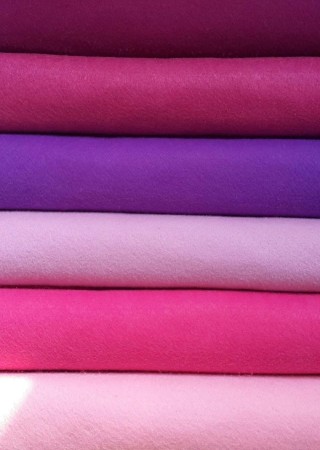 Pembe Tonlar İnce Keçe - 6 Renk - 50x50 Cm