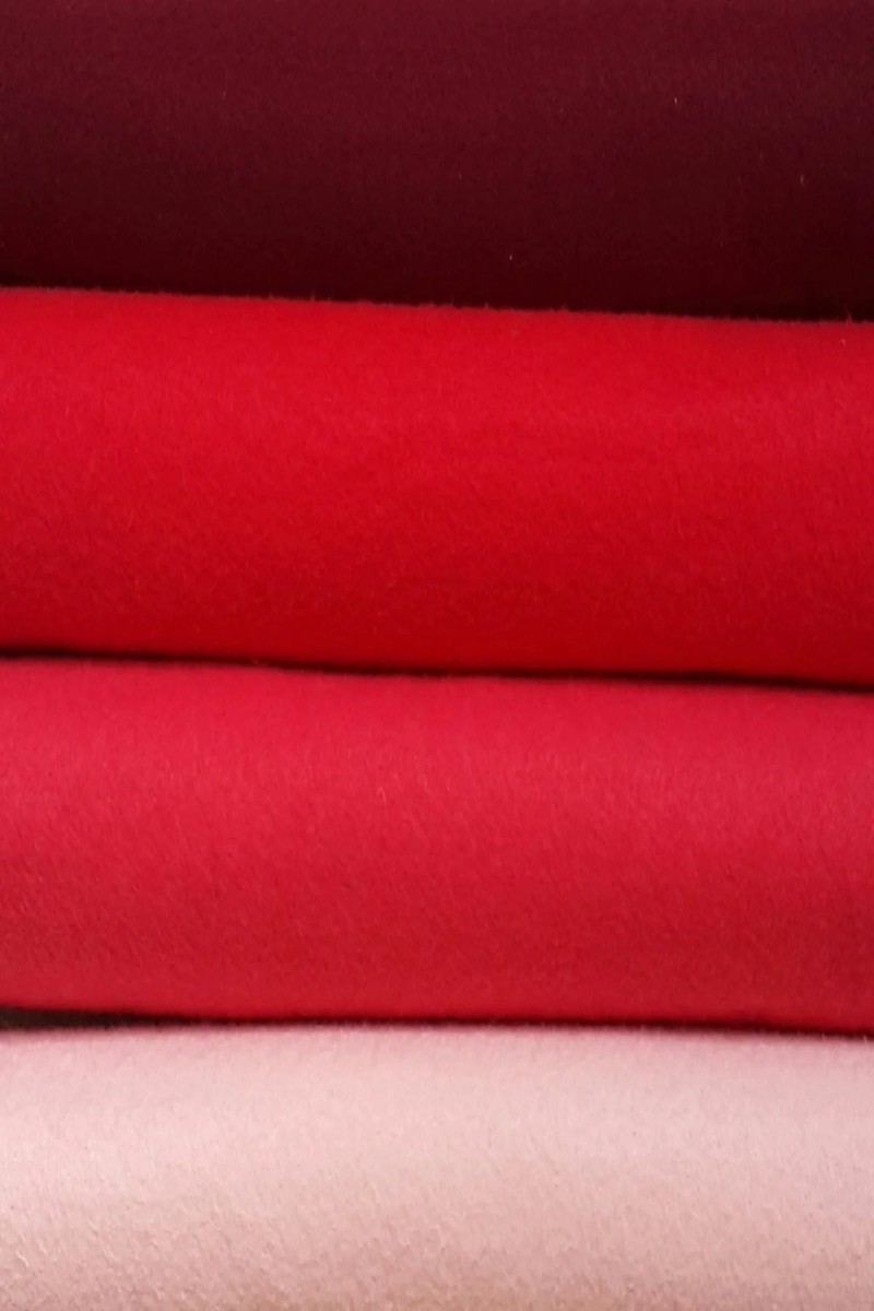 Kırmızı Tonlar İnce Keçe - 4 Renk - 50x50 Cm Kırmızı Tonlar İnce Keçe - 4 Renk - 50x50 Cm