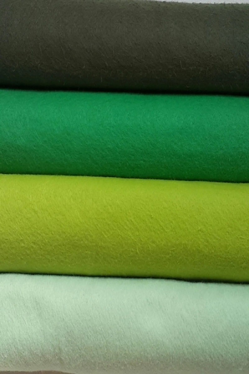 Yeşil Tonlar İnce Keçe - 4 Renk - 50x50 Cm Yeşil Tonlar İnce Keçe - 4 Renk - 50x50 Cm