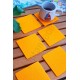 Şık Keçe Kare Bardak Altlıkları Turuncu 6'lı Set Şık Keçe Kare Bardak Altlıkları Turuncu 6'lı Set