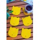Kedi Temalı Bardak Altlığı Sarı 6'lı Set Kedi Temalı Bardak Altlığı Sarı 6'lı Set