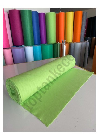 Metrelik Ince Keçe Kumaş 1 Mm Fıstık Yeşili - 1 Metre (100 Cm X 100 Cm)