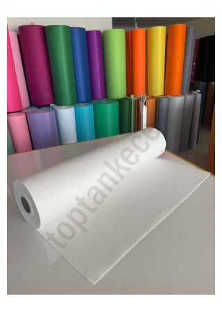 Metrelik Ince Keçe Kumaş 1 Mm Beyaz - 1 Metre (100X100 CM), Beyaz Keçe, Ince Keçe, Beyaz Hobi Keçe