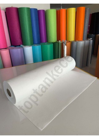 Metrelik Ince Keçe Kumaş 1 Mm Beyaz - 1 Metre (100X100 CM), Beyaz Keçe, Ince Keçe, Beyaz Hobi Keçe