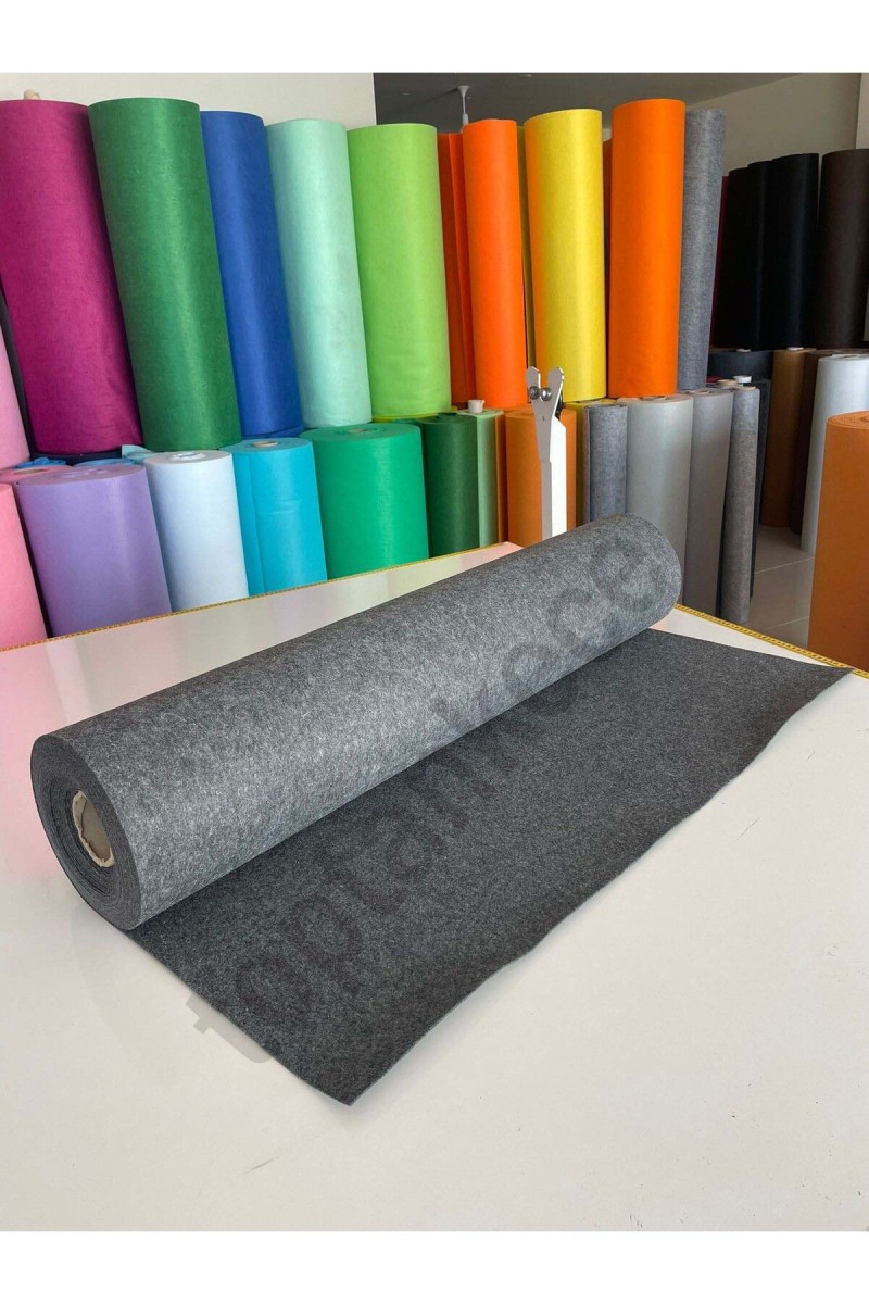 Metrelik Ince Keçe Kumaş 1 Mm Antrasit - 1 Metre (100X100 CM), Koyu Gri Keçe, Antrasit Keçe Metrelik Ince Keçe Kumaş 1 Mm Antrasit - 1 Metre (100X100 CM), Koyu Gri Keçe, Antrasit Keçe