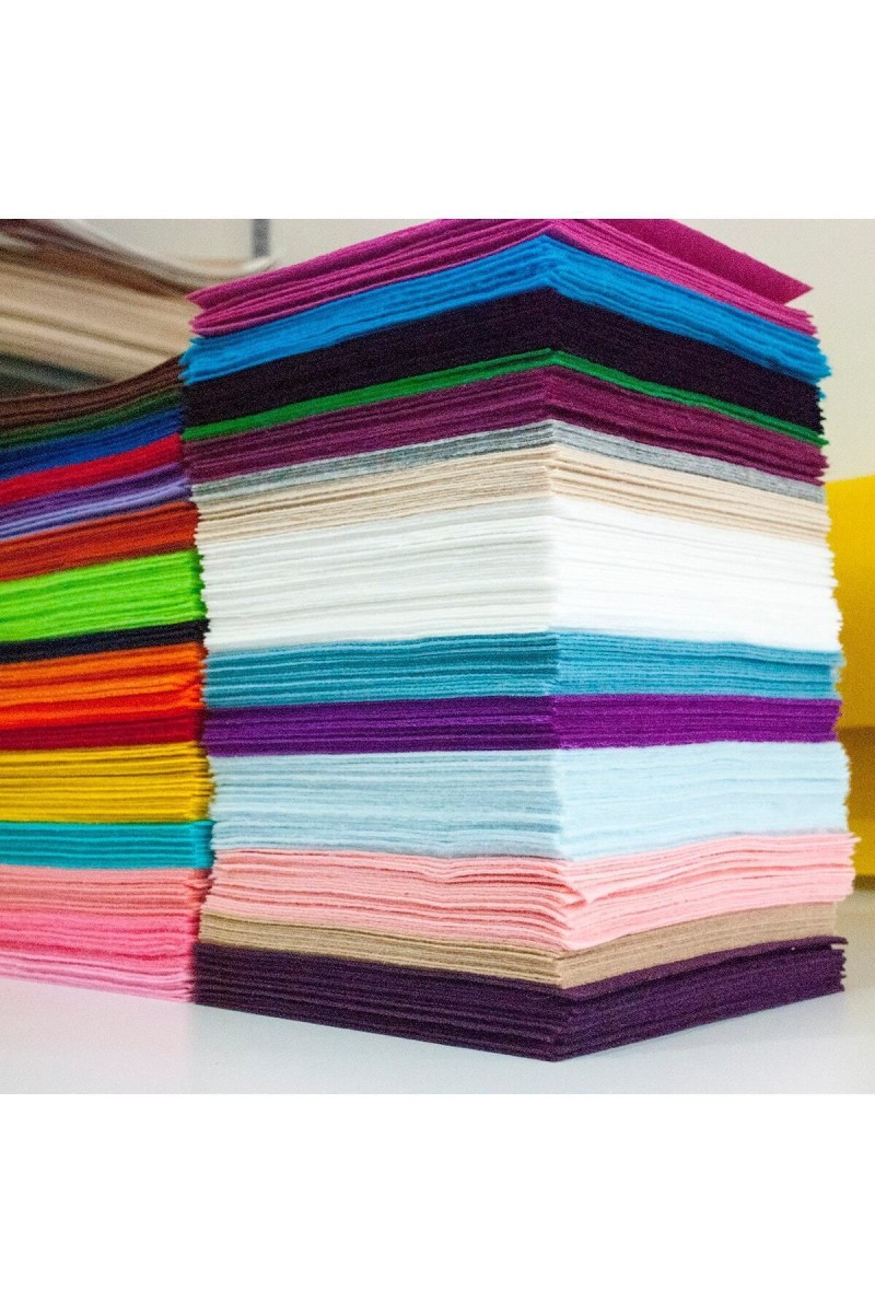 Kaliteli Ince Okul Hobi Keçesi 50 Renk 25x25 Cm Ölçülerinde Hazır Set Kaliteli Ince Okul Hobi Keçesi 50 Renk 25x25 Cm Ölçülerinde Hazır Set