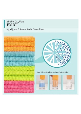 Mikrofiber Temizlik Bezi Kurulama Bezi 4 Adet