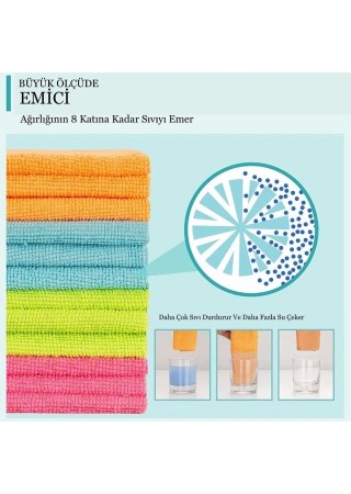 Mikrofiber Temizlik Bezi Kurulama Bezi 4 Adet