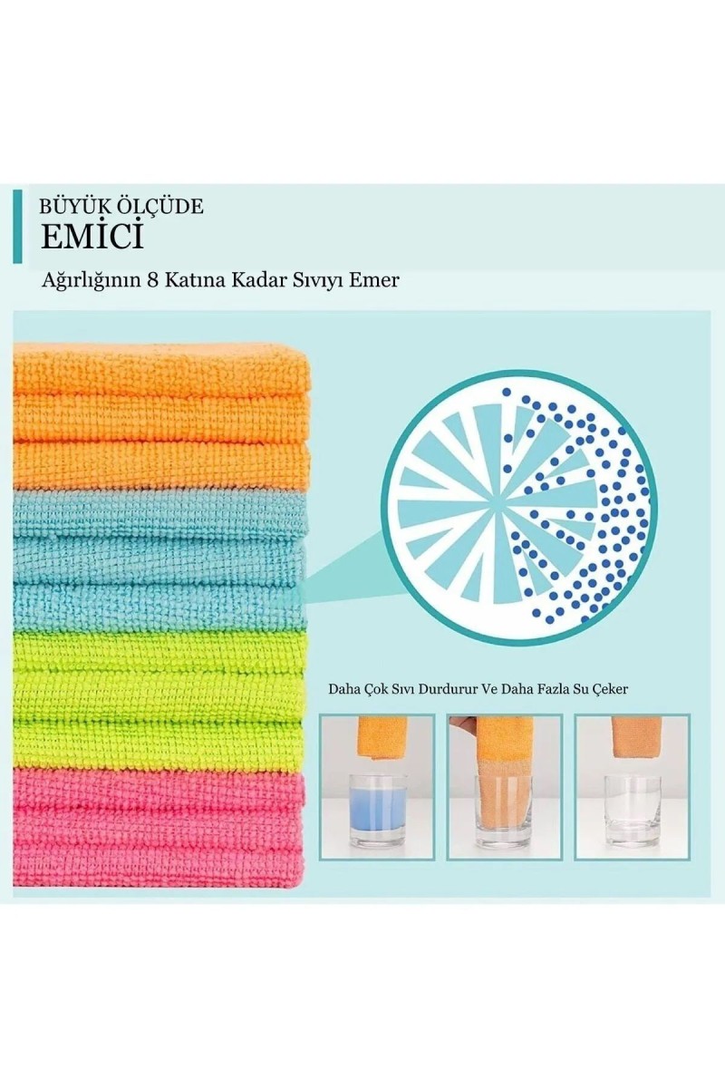 Mikrofiber Temizlik Bezi Kurulama Bezi 4 Adet Mikrofiber Temizlik Bezi Kurulama Bezi 4 Adet