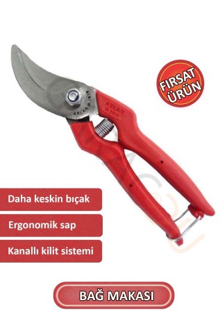 1. Sınıf Çelik Kaliteli Bağ Budama Makası, Bağ Makası