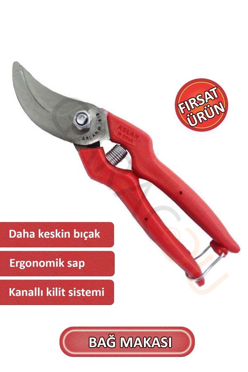 1. Sınıf Çelik Kaliteli Bağ Budama Makası, Bağ Makası 1. Sınıf Çelik Kaliteli Bağ Budama Makası, Bağ Makası