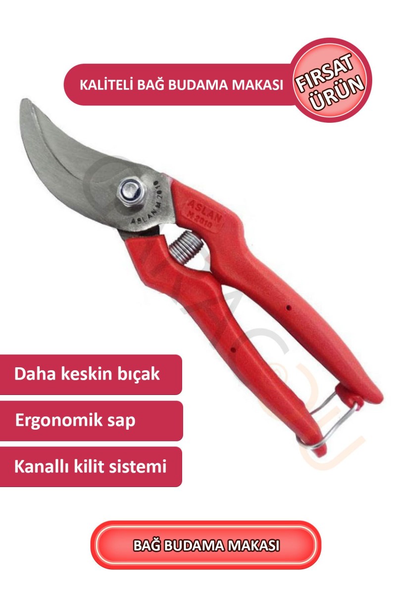 1. Sınıf Çelik Kaliteli Bağ Budama Makası, Bağ Makası 1. Sınıf Çelik Kaliteli Bağ Budama Makası, Bağ Makası