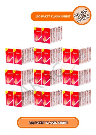 100 Paket Klasik Kibrit - Fırsat Ürün