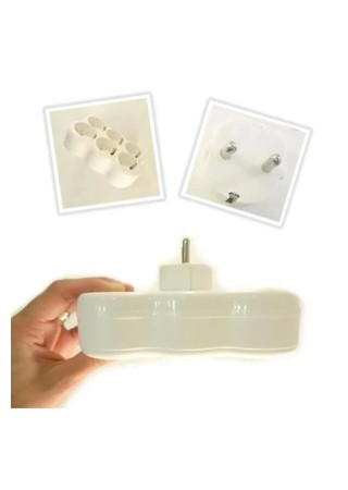 6'lı Kaliteli Topraklı Kablosuz Fişli Golyat Priz Çoğaltıcı 1 Adet, Golyat Piriz