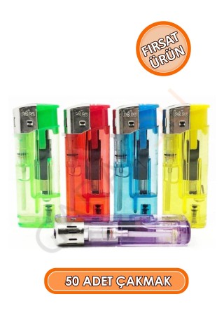 50 Adet Doldurulabilir Manyetolu Çakmak, 1 Paket 50 Adet Toptan Çakmak