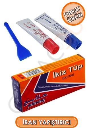 İran Yapıştırıcı İkiz Tüp 20 G Her Türlü Yapıştırma İşleriniz İçin Güçlü Yapıştırıcı